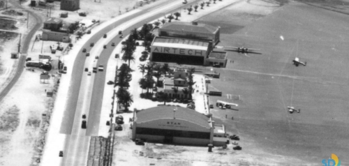 1935 Aerial - Ryan Air, Lindbergh Terminal, Airtech, United Air