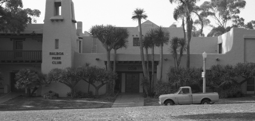 Exterior of Balboa Park Club Building in 1972