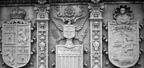 Coats-of-Arms on Museum of Art - Spain, United States, California