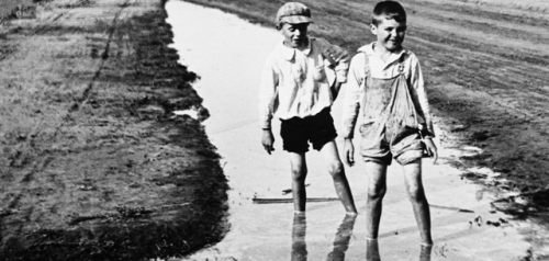 Boys Wading in Balboa Park in 1913