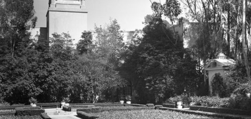 View Looking East into Alcazar Garden