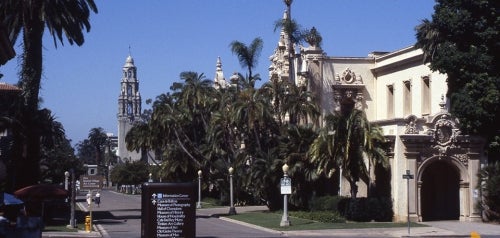 Looking West, El Prado Pedestrian Walkway at Casa del Prado