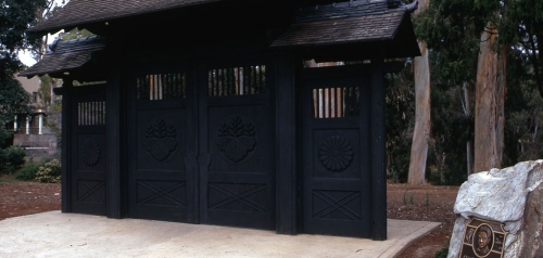 Gate to Japanese Friendship Garden, Charles Dail Memorial