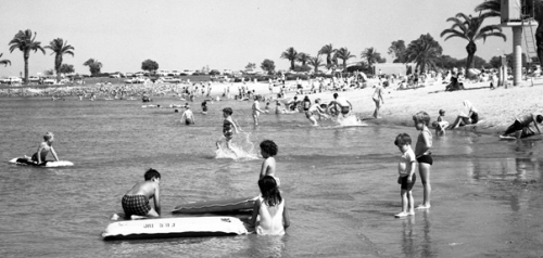 Children on a Mission Bay Beach in 1968