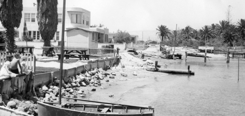 Site of the Catamaran Resort, Pacific Beach, in 1948