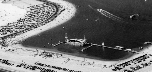 Aerial View of Bahia Point During 1949 Fiesta Bahia