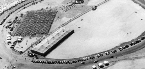 Aerial View of Vacation Island During 1949 Fiesta Bahia