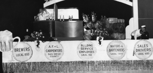 1949 Fiesta Bahia Float - San Diego AFL Brewery Affiliates
