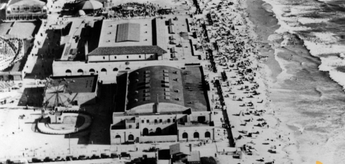 1927 Aerial View of Belmont Park, Mission Beach