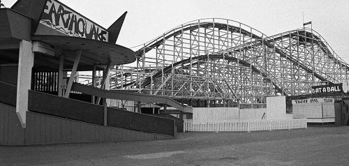 Belmont Park Earthquake Roller Coaster (Now Giant Dipper)