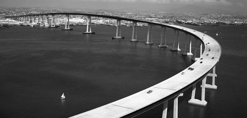 1969 Aerial Photo of the Coronado Bridge