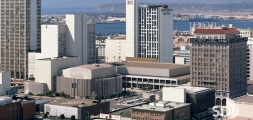 1967 Civic Center, Downtown View from El Cortez Hotel