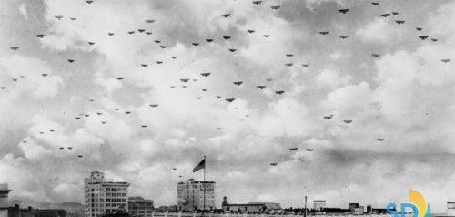 1918 Flight Celebrating the End of World War I