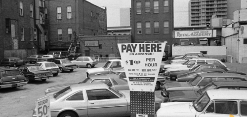 Gaslamp Quarter Parking Circa 1970