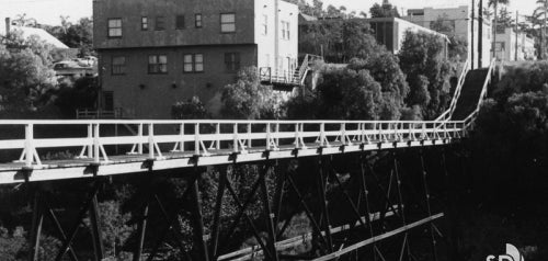 Quince Street Pedestrian Bridge - 1970