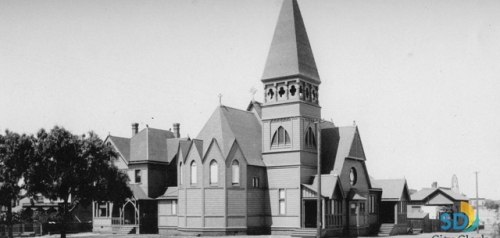 St. Paul's Episcopal Church in 1887 at Eighth and C Streets