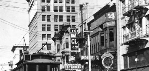 Fifth Avenue Streetcar in 1912