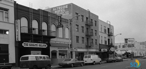 Fourth Avenue 1975, Gaslite Saloon, Altrude Hotel, Broker's Bldg.