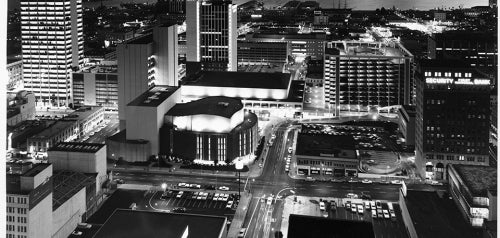 1968 View of Downtown San Diego and the Bay at Dusk