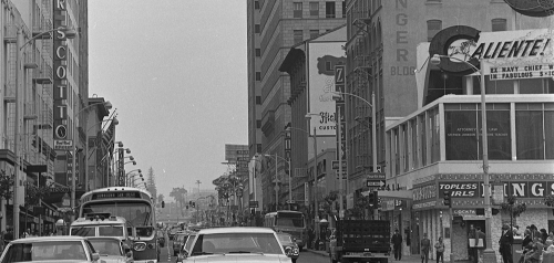 1970 Photo of Traffic on Broadway at Fourth Avenue