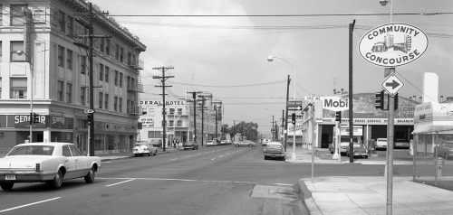 1968 on F Street Looking West at First Avenue