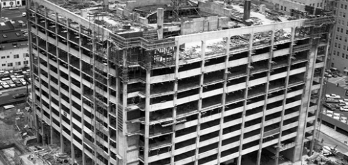 Evan V.  Jones Parkade Construction 1964