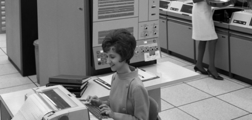 Data Processing in City Administration Building in 1968