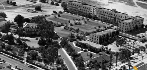 1946 Aerial View of Brown Military Academy