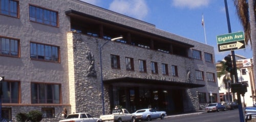 Former Central Library at Eighth and E in 1971