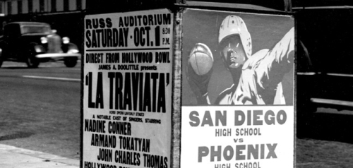 1949 Mailbox Advertisements, LaTraviata, San Diego High Football