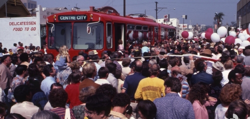 Revealing of the San Diego Trolley in 1980