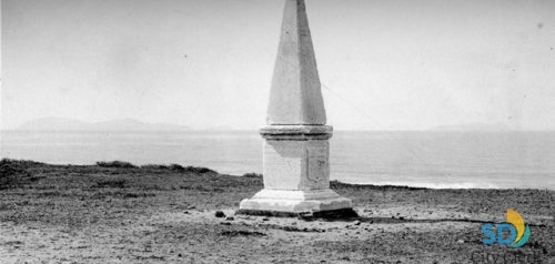 Initial Monument Marking the United States - Mexico Border