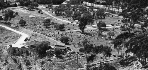 1940 Aerial View of Pioneer Park Cemetery