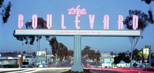 The Boulevard Gateway Sign in University Heights