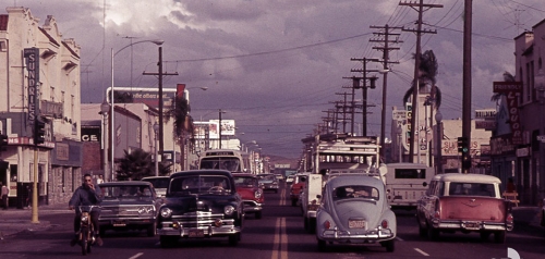 1960s Street Scene, University Avenue at Central