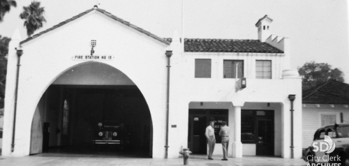 La Jolla Fire Station No. 13 Circa 1948