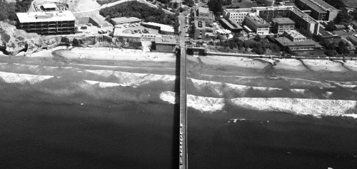 Aerial View of Old Scripps Pier