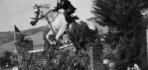 Equestrian Jumping at 1937 La Jolla Hunter Trials
