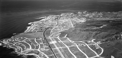 1930 Aerial View of La Jolla from Big Rock Reef to the Cove