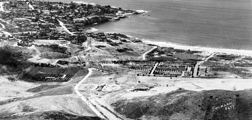 1932 Aerial of Ardath Road, La Jolla Shores