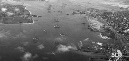 1932 Aerial View of San Diego Bay
