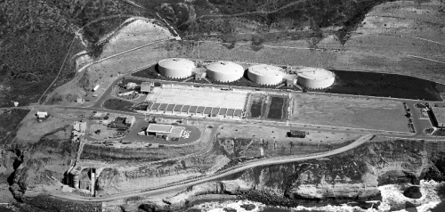 1967 Aerial View of Point Loma Wastewater Treatment Plant