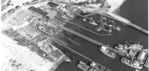 1941 Aerial View of San Diego Marine Construction Co.