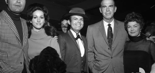 Max Baer and Fred MacMurray at 1968 AWSDO Pro-Am Awards