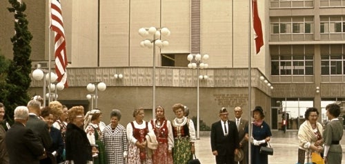 Polish Flag Day Ceremony on the Concourse in 1969