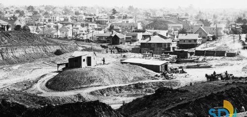 Balboa Stadium Under Construction in 1914