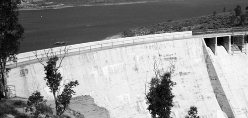 Savage Dam (Previous Lower Otay Dam) and Lower Otay Reservoir