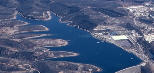 1972 Aerial View of Lake Miramar