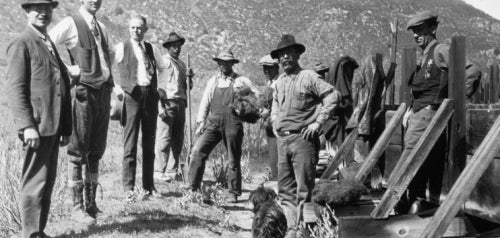 1925 Inspection at Cuyamaca Flume