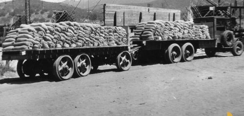 Sutherland Dam Construction Cement